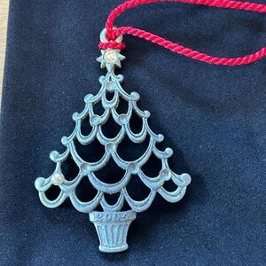 Avon 2004 Pewter Christmas Ornament with Tassel